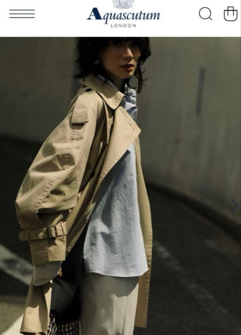 定価176,000-Aquascutumn×ETRETOKYOフーディートレンチ