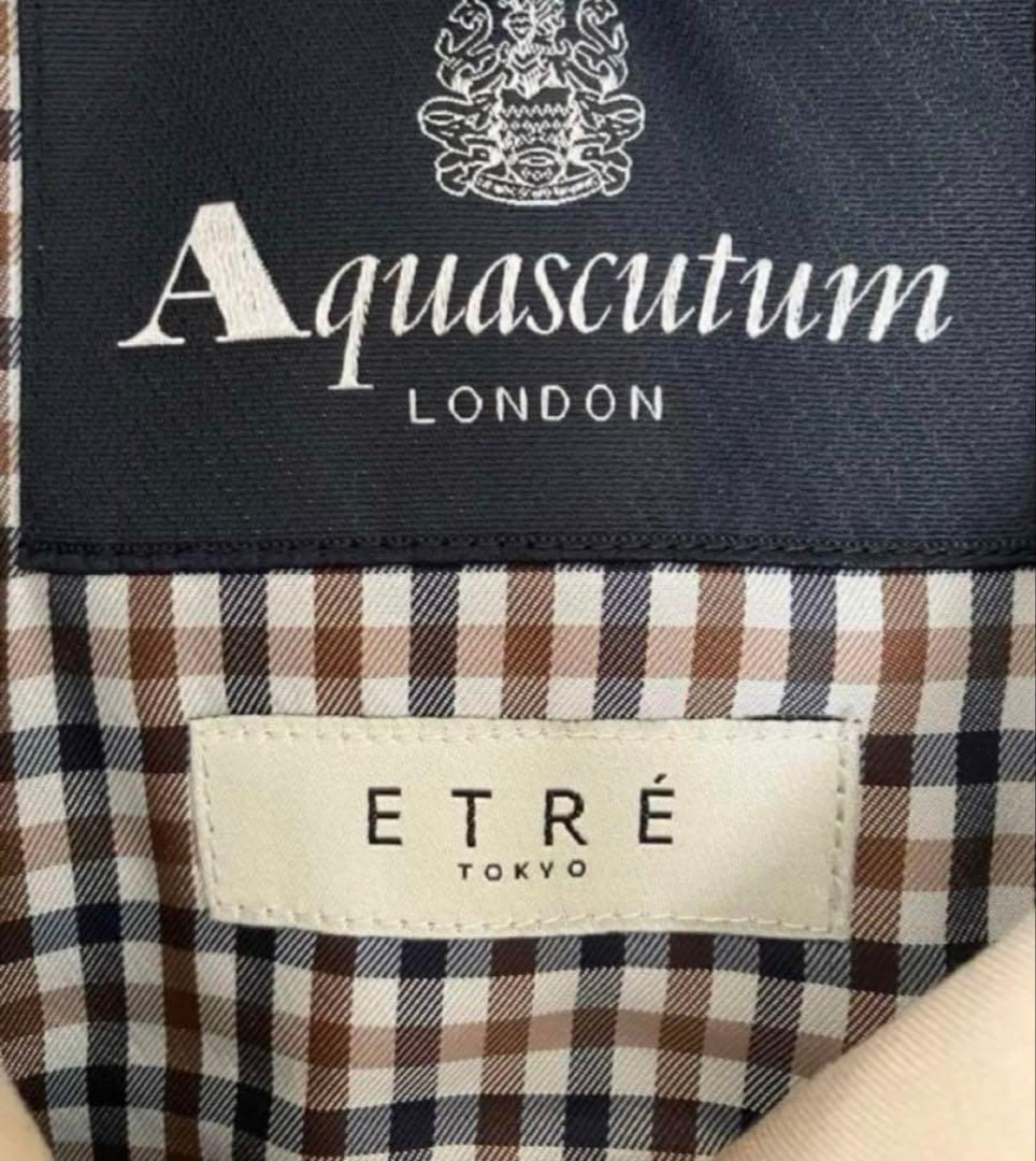 定価176,000-Aquascutumn×ETRETOKYOフーディートレンチ