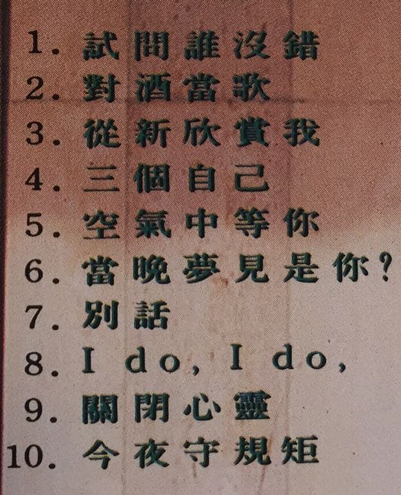 貴重廃盤CD-陳百強/ダニーチャン/ 1990年アルバム「等待您」WEA