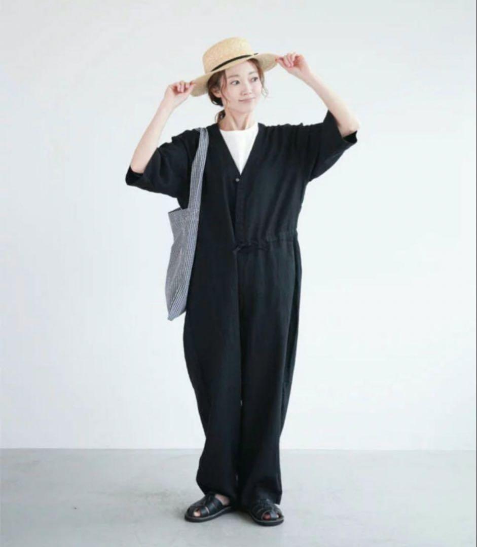 新品未使用　ソラモナポッシェ　リネン　オールインワン