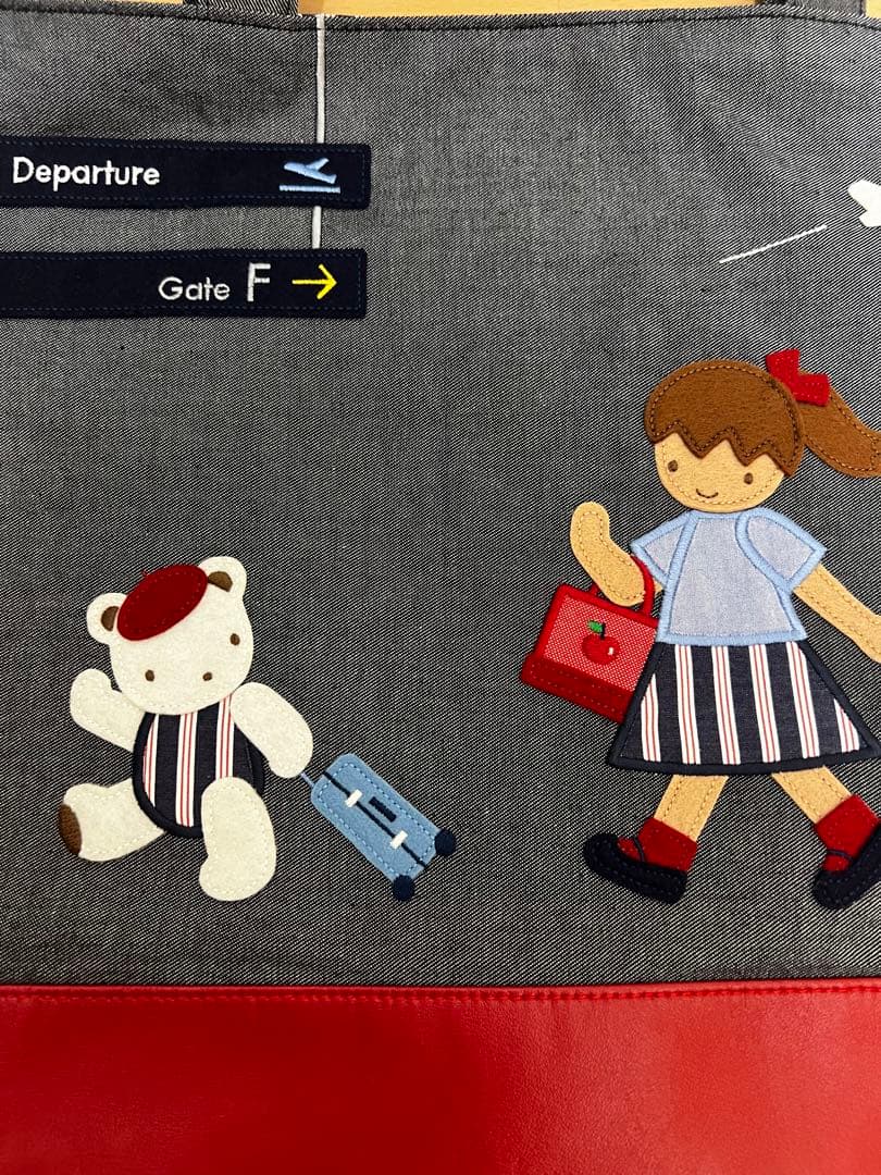 ファミリア⭐︎デニムバッグ⭐︎JALコラボ⭐︎難あり