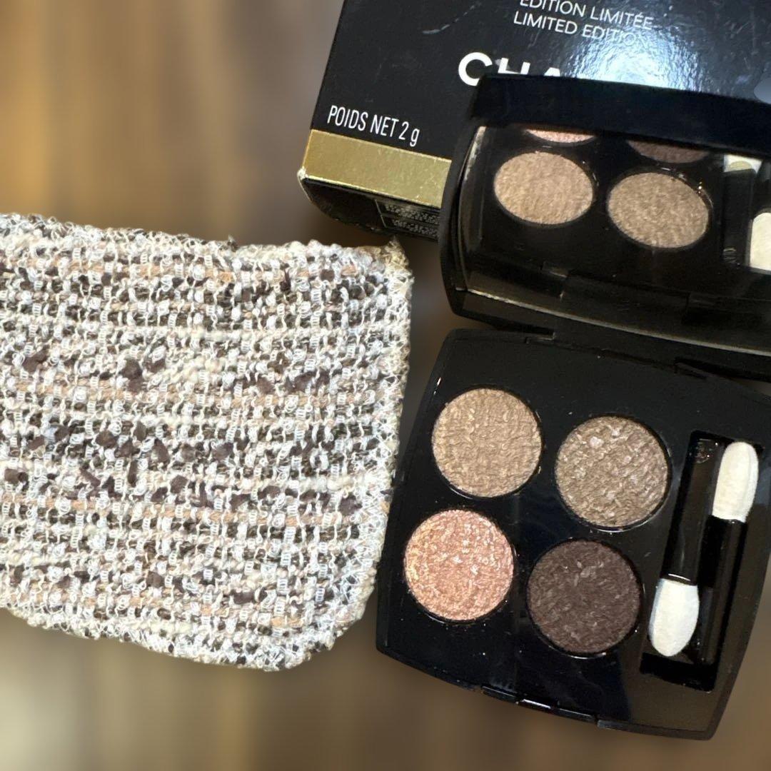 CHANEL レキャトルオンブル ツイード 04 ツイードブランエローズ