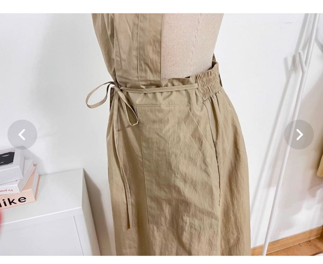 Lemi.J シグネチャーエプロン　ベージュ