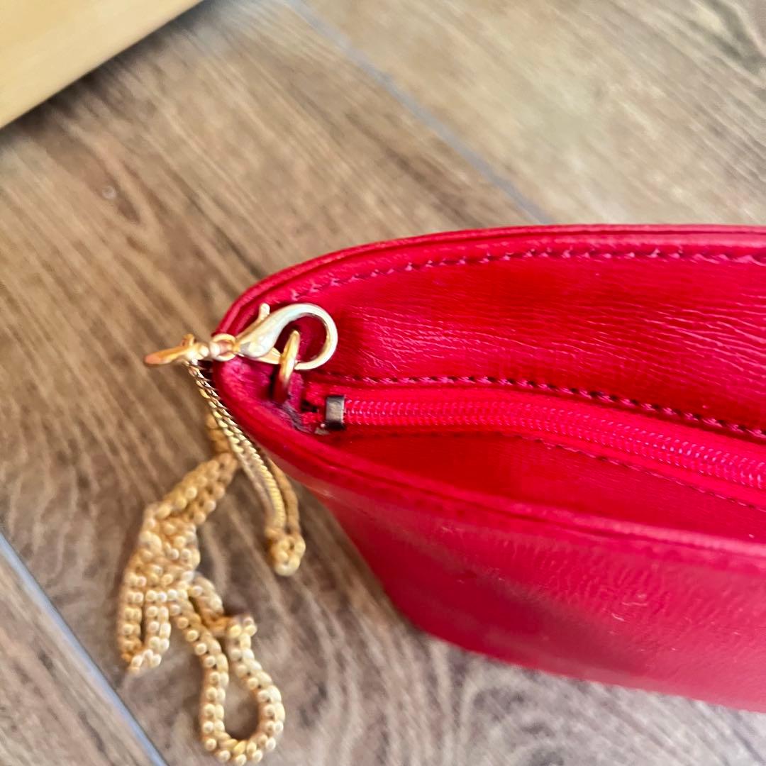 激レア ヴァレクストラ SATOショルダーバッグ チェーン レザー レッド