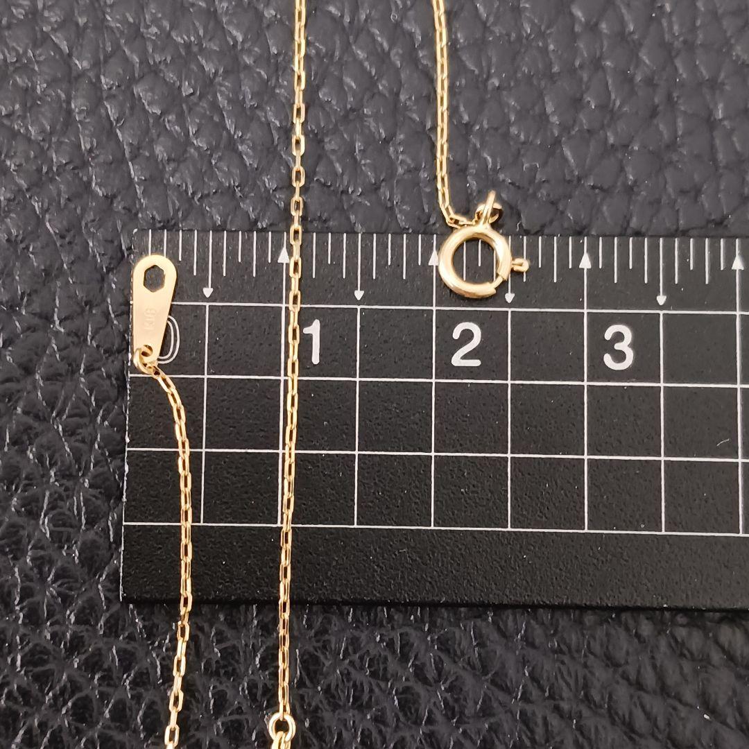 (B020212) K18 YG ネックレス あずきチェーン ２連 レディース