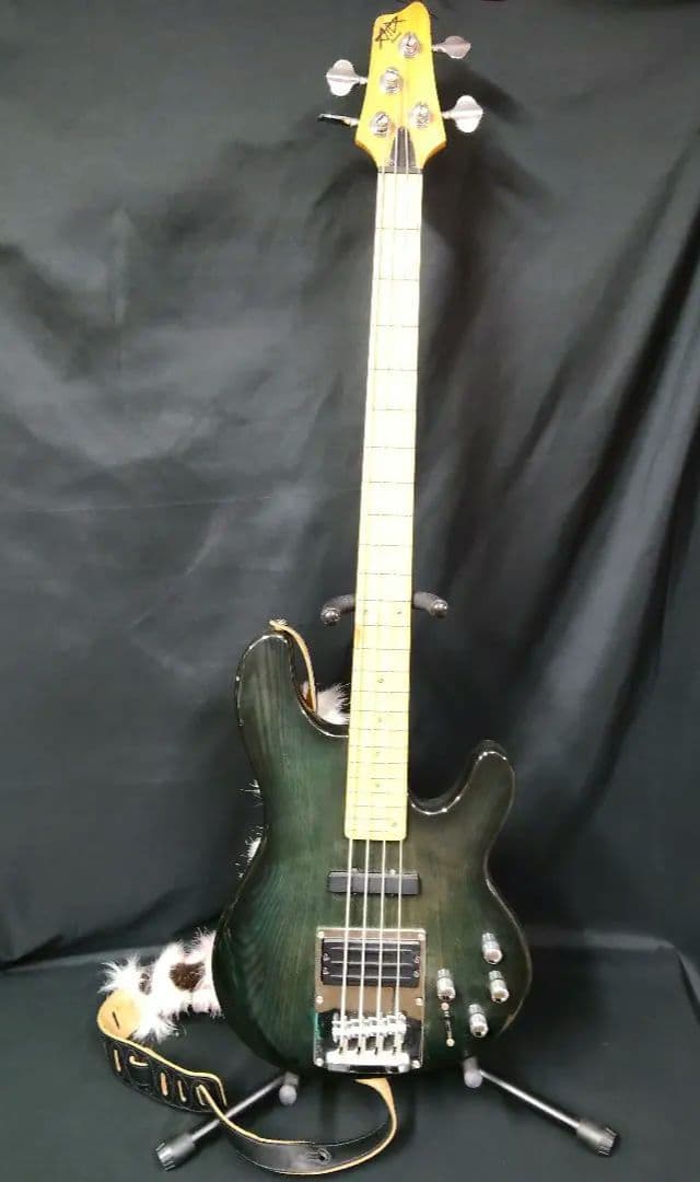 Ibanez ATK400 エレキベース ダークグリーン 現状渡し ストラップ