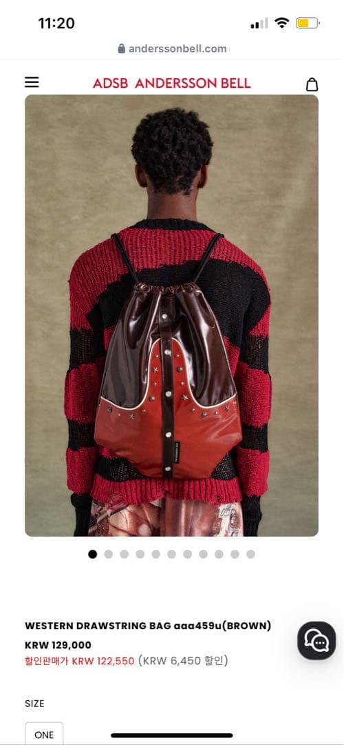 ANDERSSON BELL DRAWSTRING BAG 値下げ可能