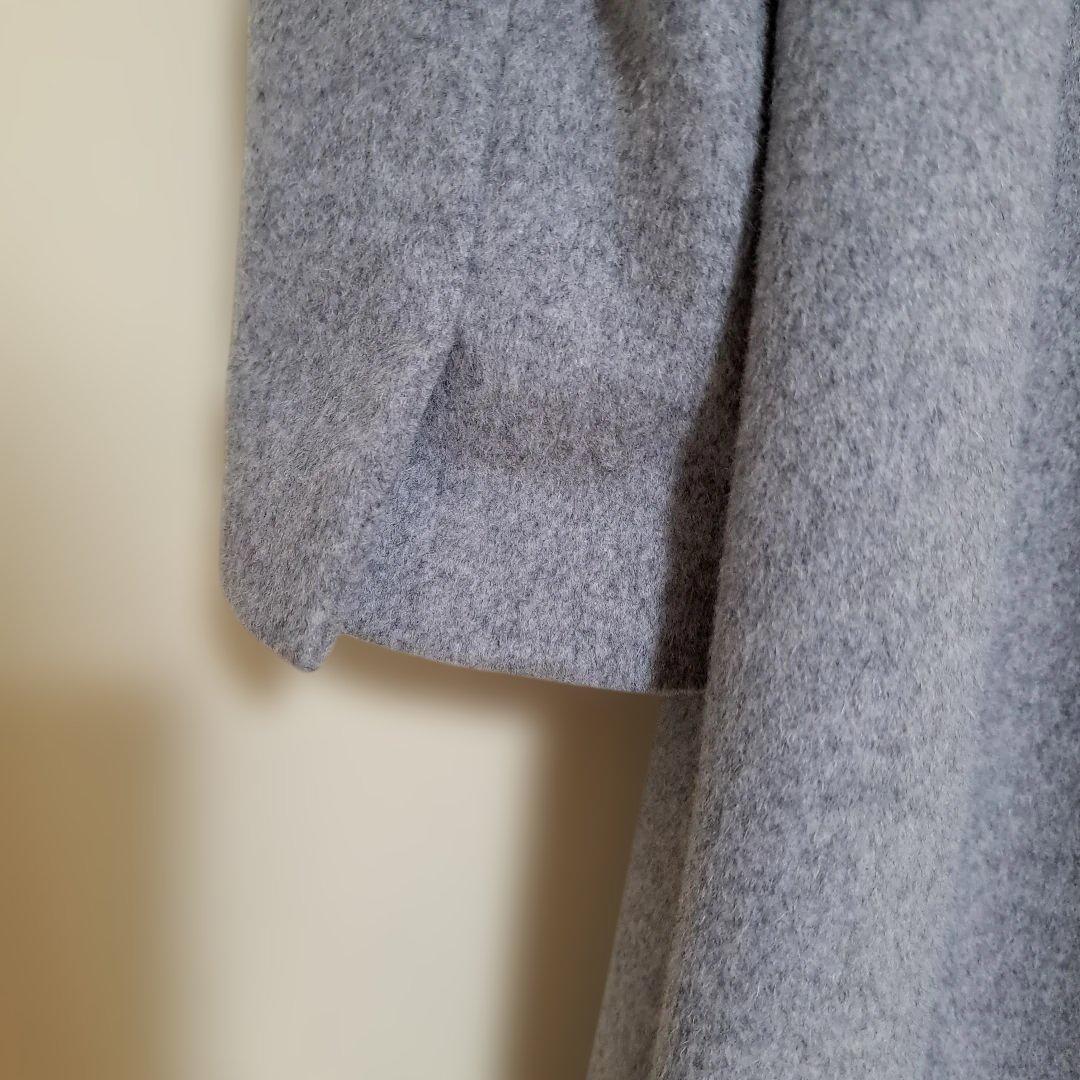 週末限定価格　23区 サイズ38 ライトグレー 羊毛アンゴラ混合コート