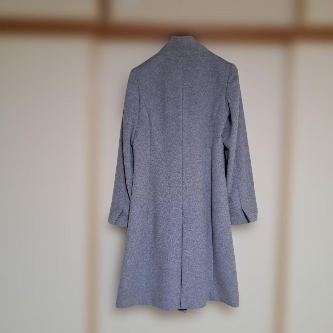 週末限定価格　23区 サイズ38 ライトグレー 羊毛アンゴラ混合コート
