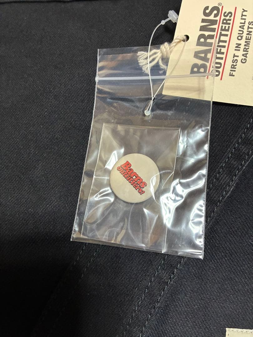 【新品】バーンズ 70's ノーカラーカバーオールJKT ブラック　サイズL