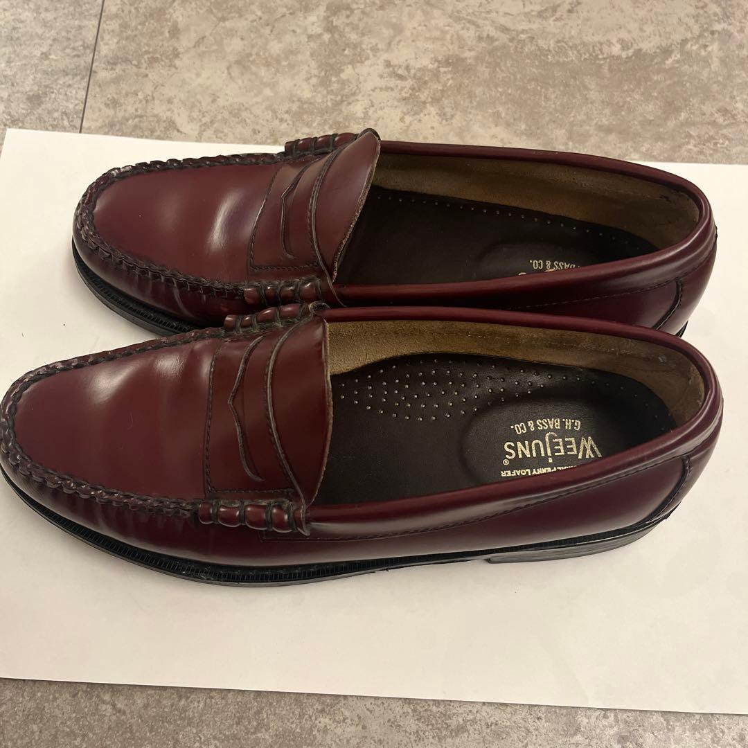 ジーエイチバス　ローファー　バーガンディ　7 1/2