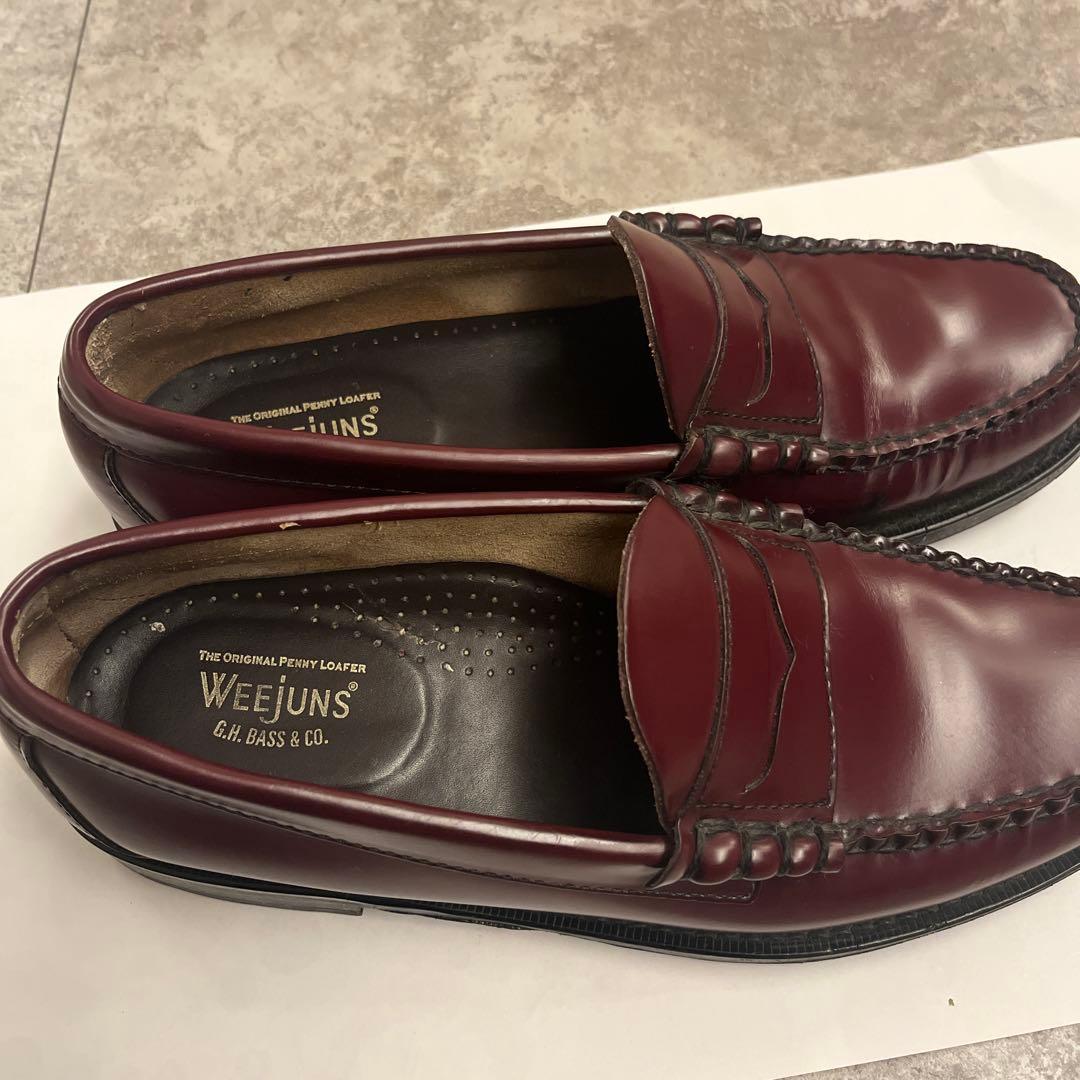 ジーエイチバス　ローファー　バーガンディ　7 1/2