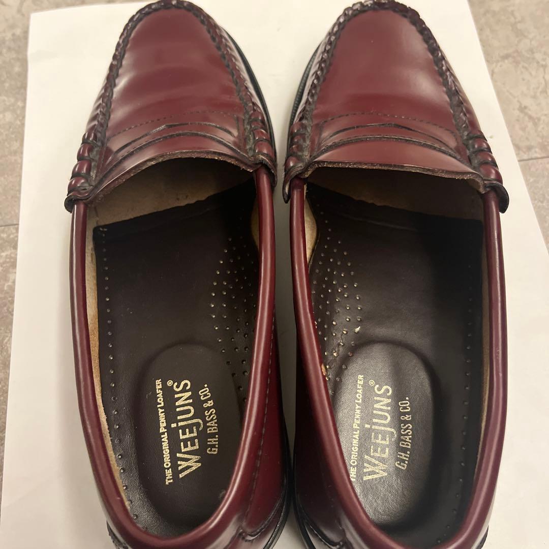 ジーエイチバス　ローファー　バーガンディ　7 1/2