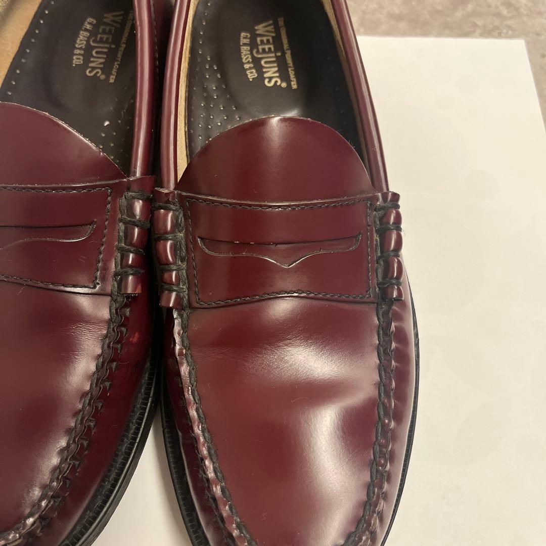 ジーエイチバス　ローファー　バーガンディ　7 1/2