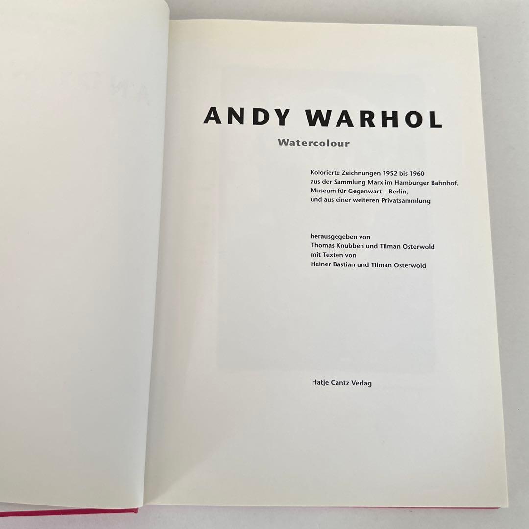 希少 ANDY WARHOL Watercolour アンディ・ウォーホル 画集