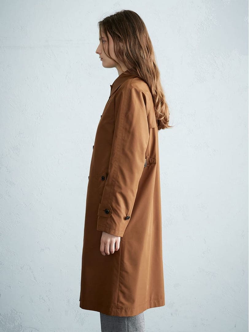 【Aquascutum美品】SORELAタフタ ステンカラーコート／レインコート