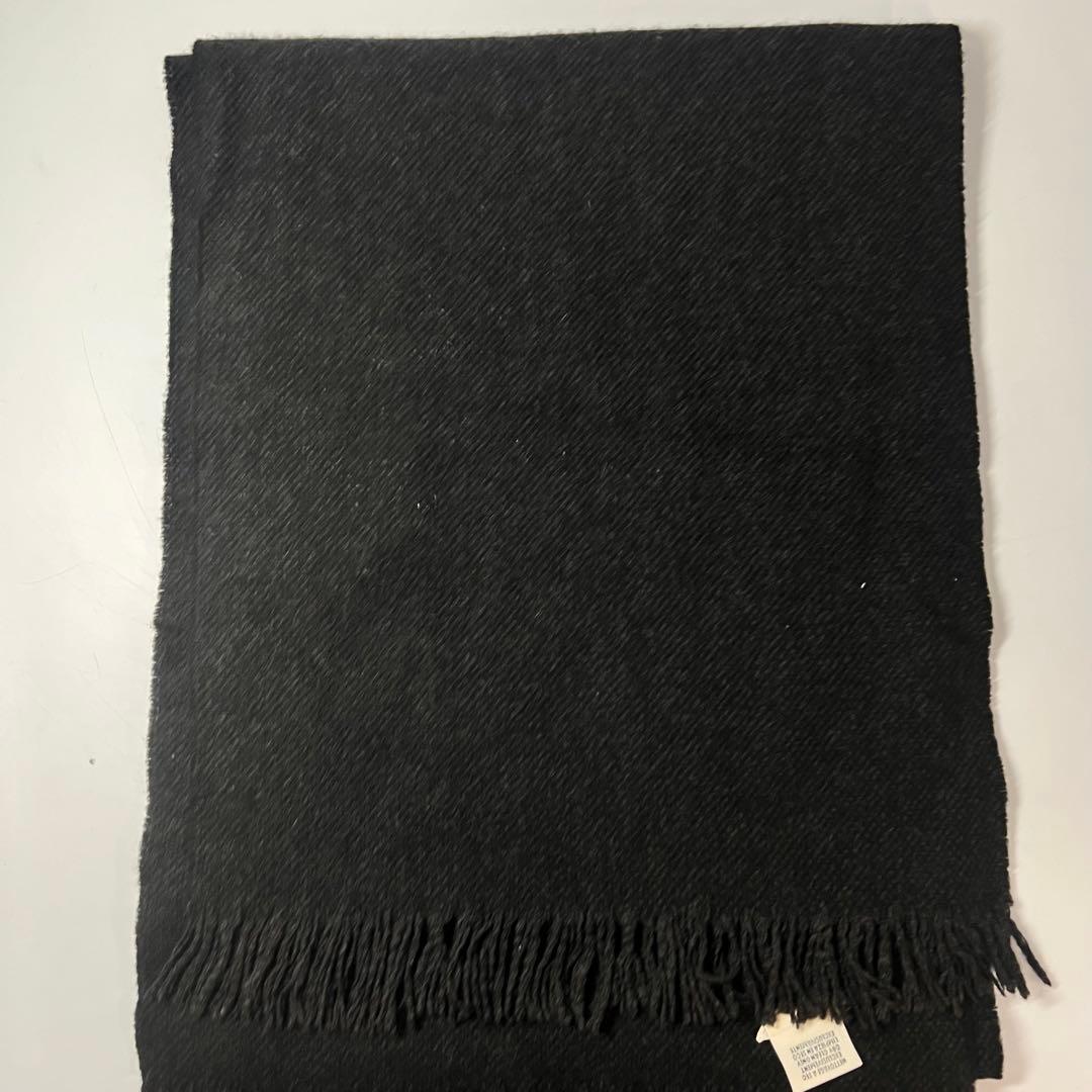 HERMES エルメス カシミヤ ブラック マフラー