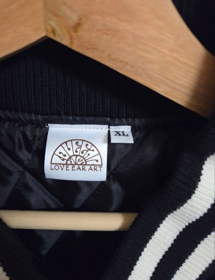 【LOVE EAR ART】キムタク着用 50着限定 スタジャン ブラック XL