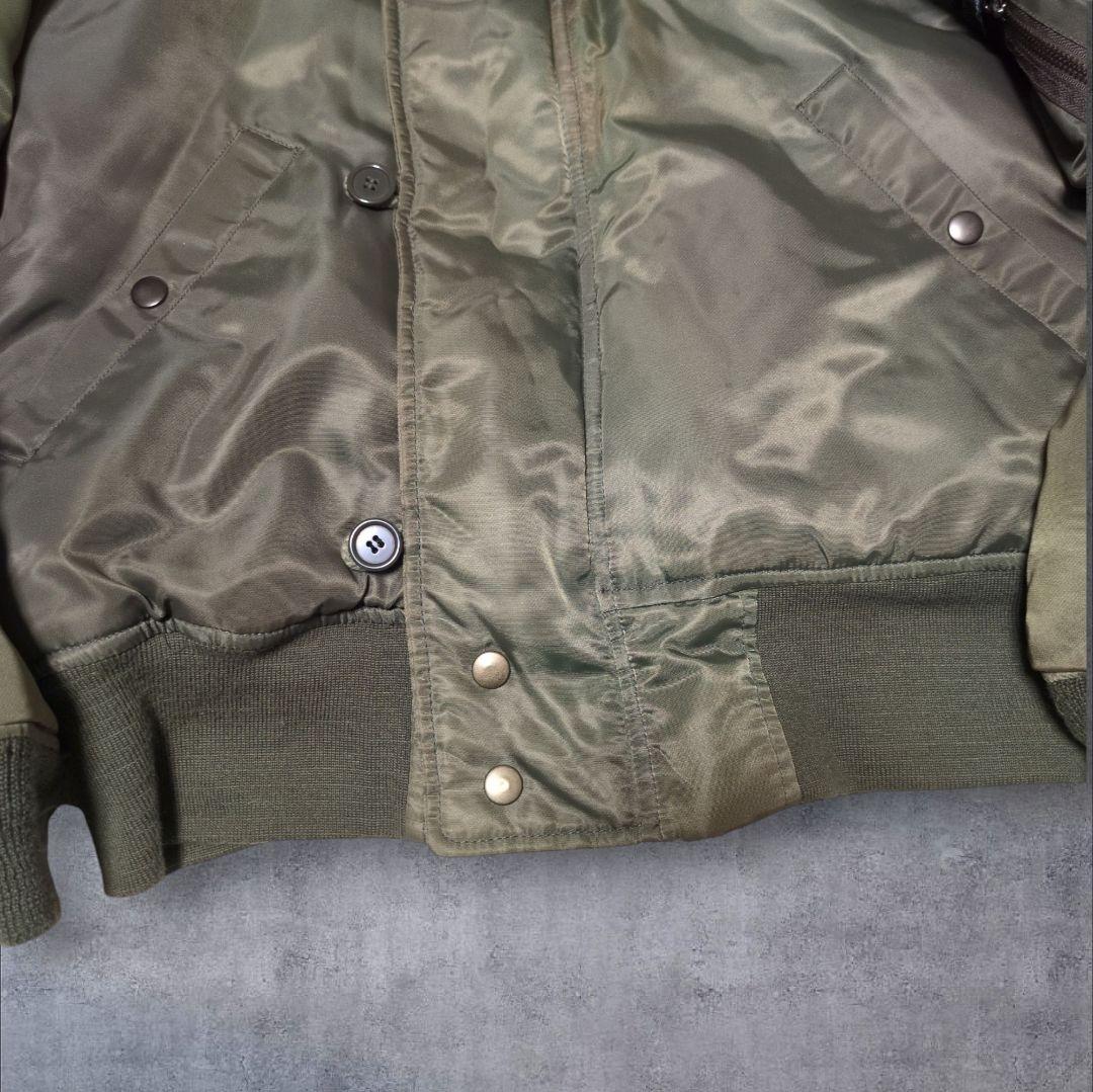 希少モデル✨AVIREX N-2B RED DRAGON ワッペン L カーキ