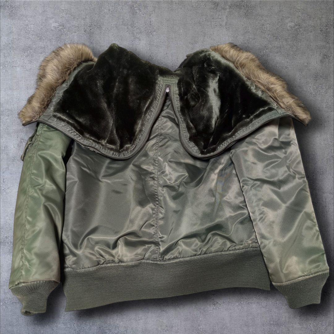 希少モデル✨AVIREX N-2B RED DRAGON ワッペン L カーキ