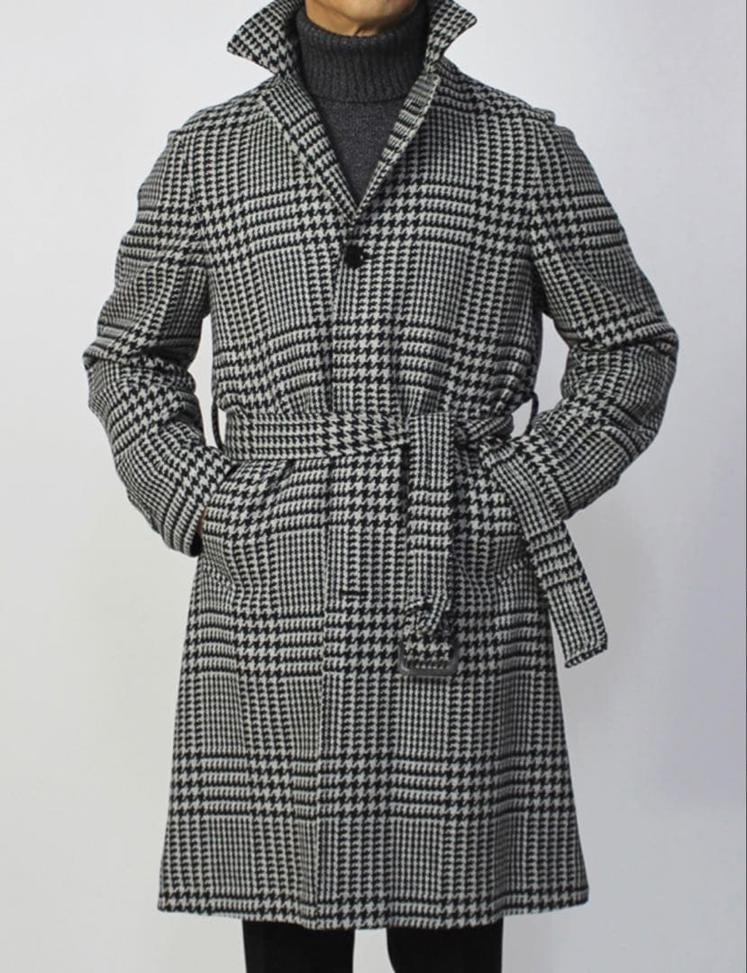 De Petrillo バルカラー ベルテッド コート