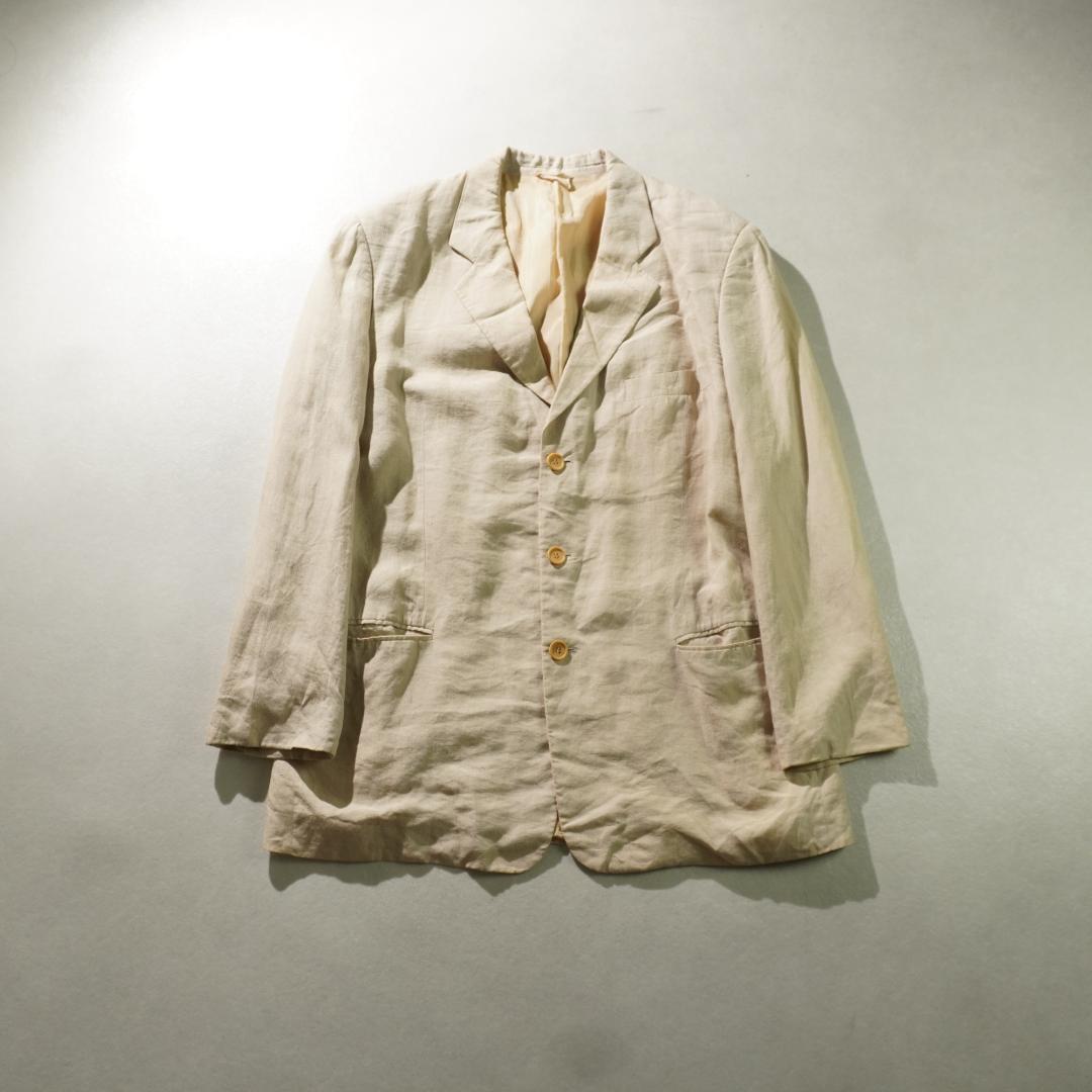 GIORGIO ARMANI リネン素材シングルセットアップスーツ/UW164