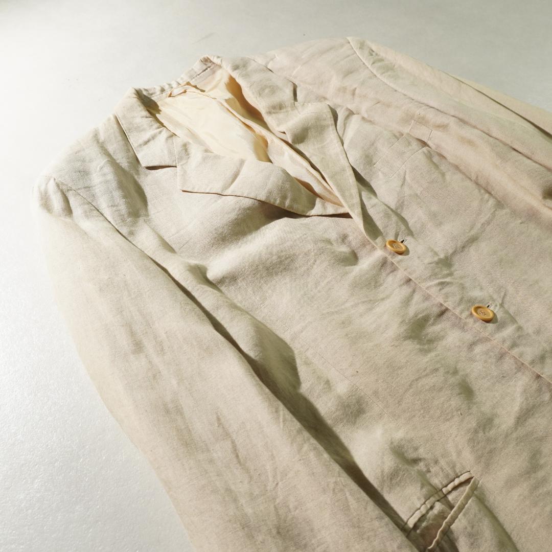 GIORGIO ARMANI リネン素材シングルセットアップスーツ/UW164