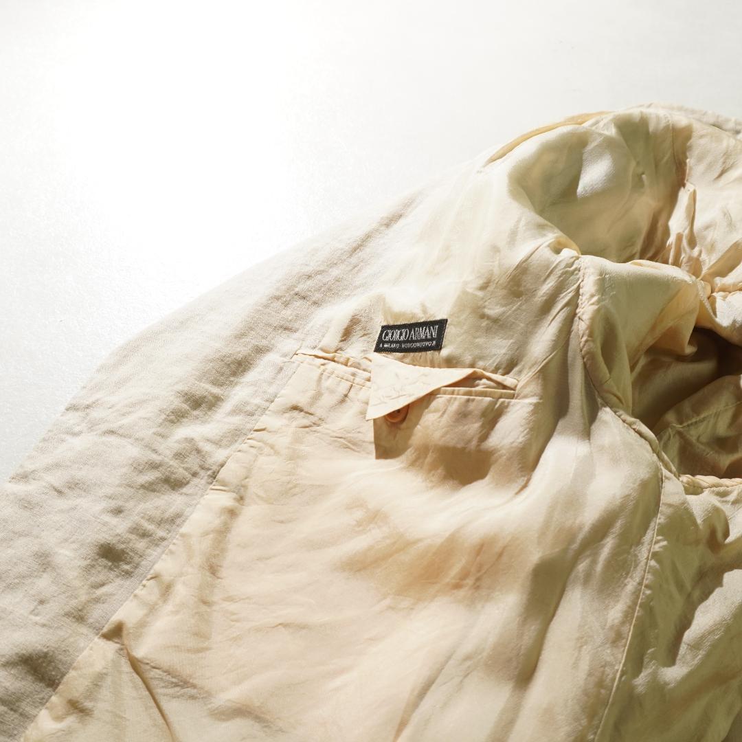 GIORGIO ARMANI リネン素材シングルセットアップスーツ/UW164