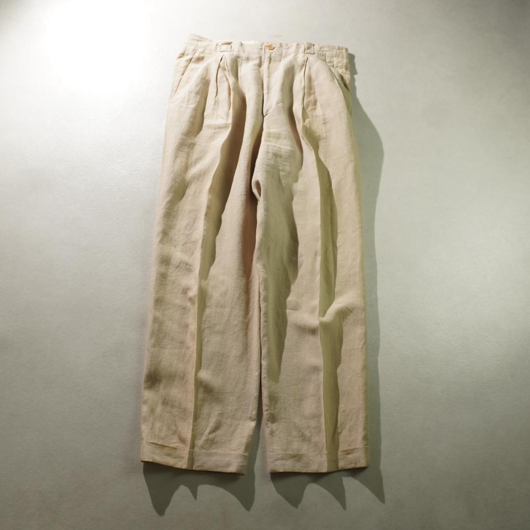 GIORGIO ARMANI リネン素材シングルセットアップスーツ/UW164