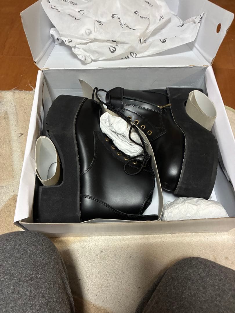 WILDWING 黒 厚底ブーツ