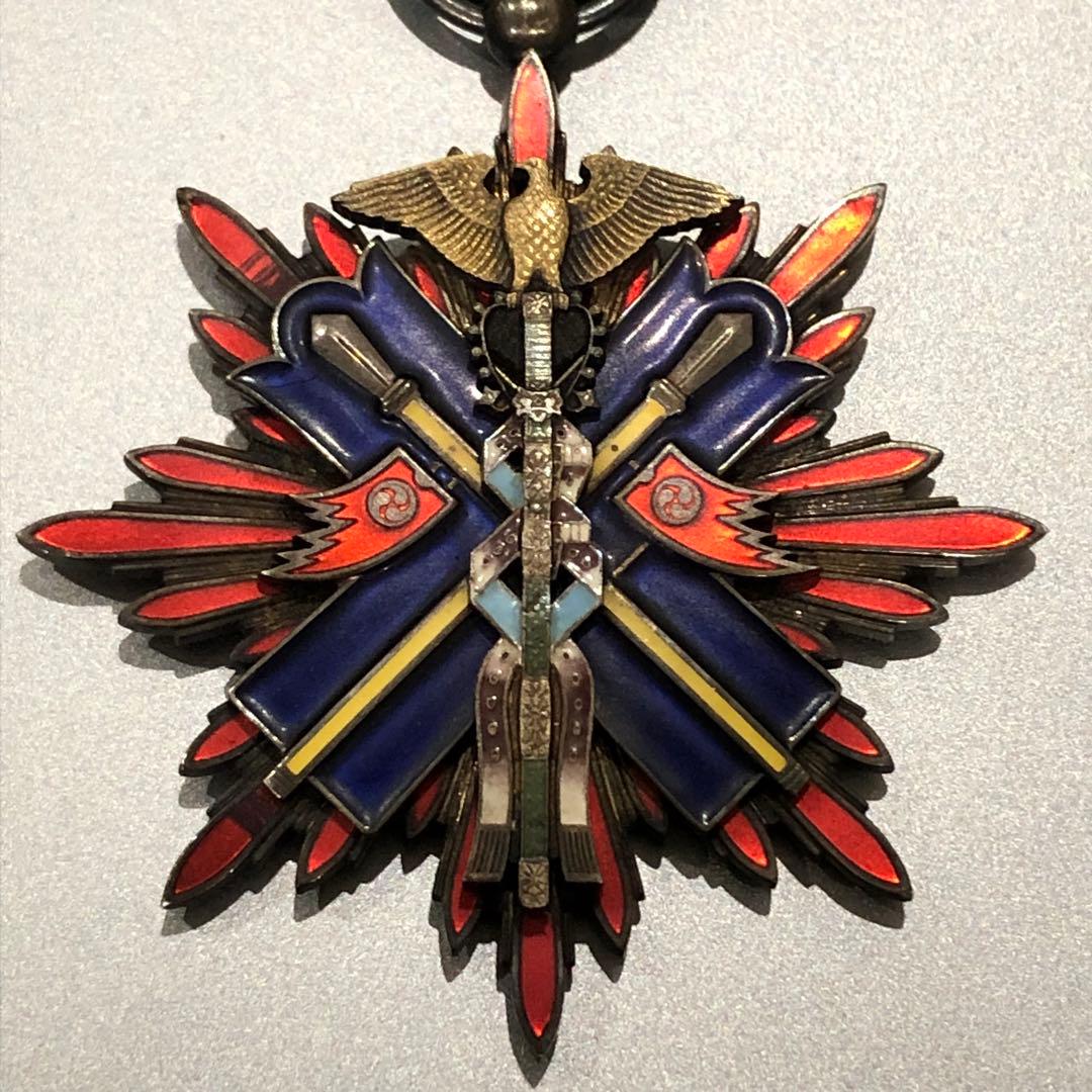 【送料無料・ジャンク】 日本軍 陸軍 海軍 記章 徽章 功五級金鵄勲章 本体のみ