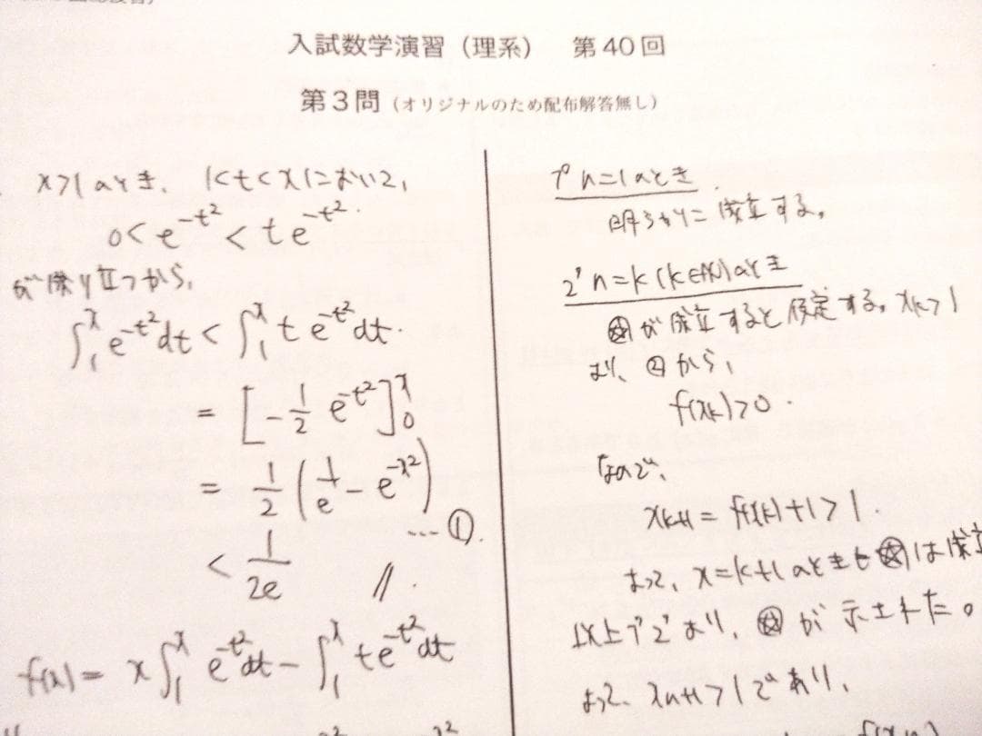 最新版　鉄緑会の森嶋先生による入試数学演習追加演習フルセット　駿台　東進　河合塾