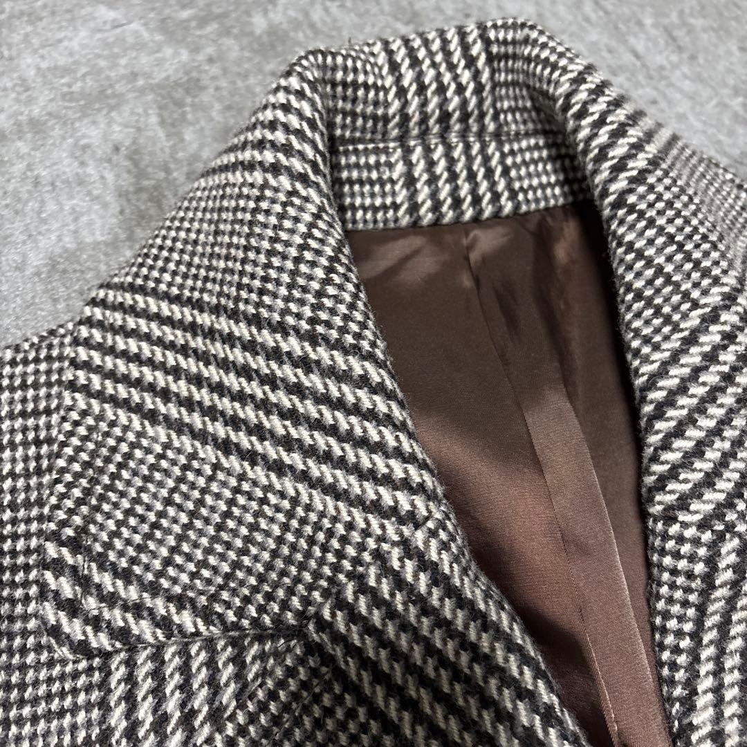 【美品】ジャーナルスタンダードレリュームダブルカラーチェックコートオーバーサイズ