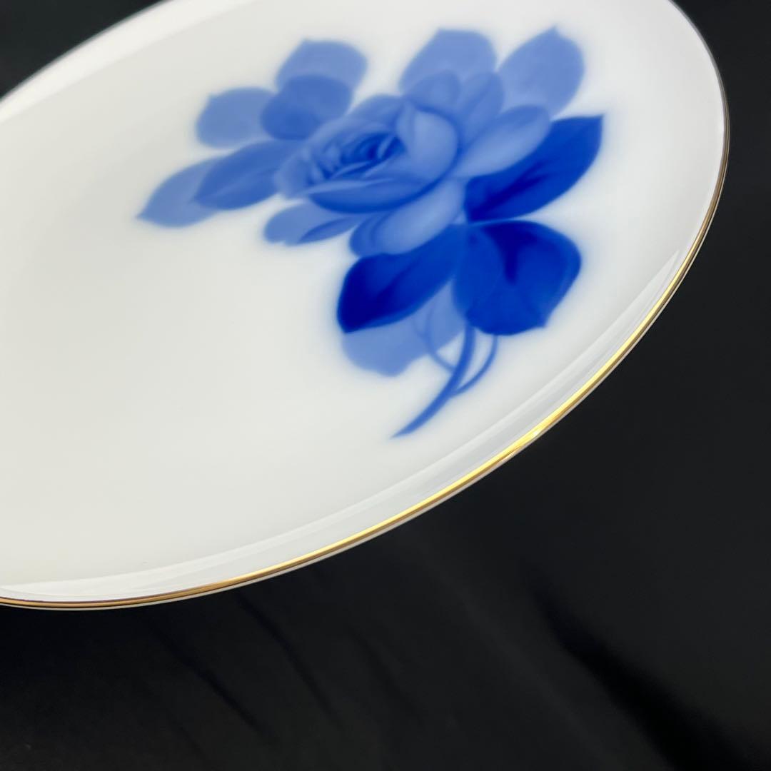 大倉陶園　ブルーローズ　23cm　ミート皿　2枚セット