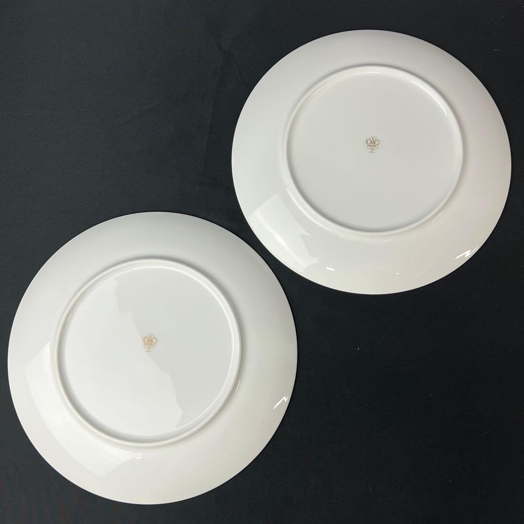 大倉陶園　ブルーローズ　23cm　ミート皿　2枚セット