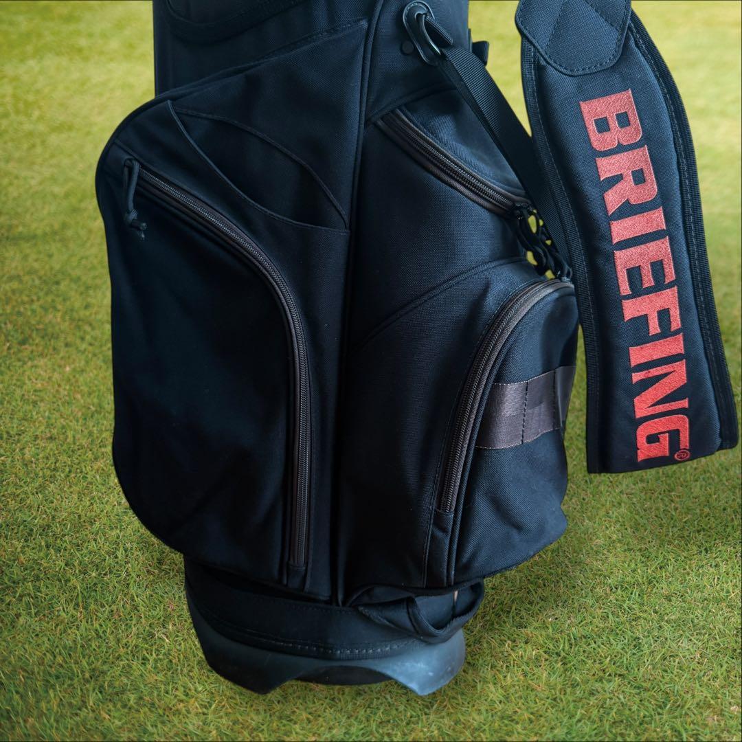 ブリーフィング キャディバッグ スタンド式　黒　ブラック 軽量　CR-4 ゴルフ