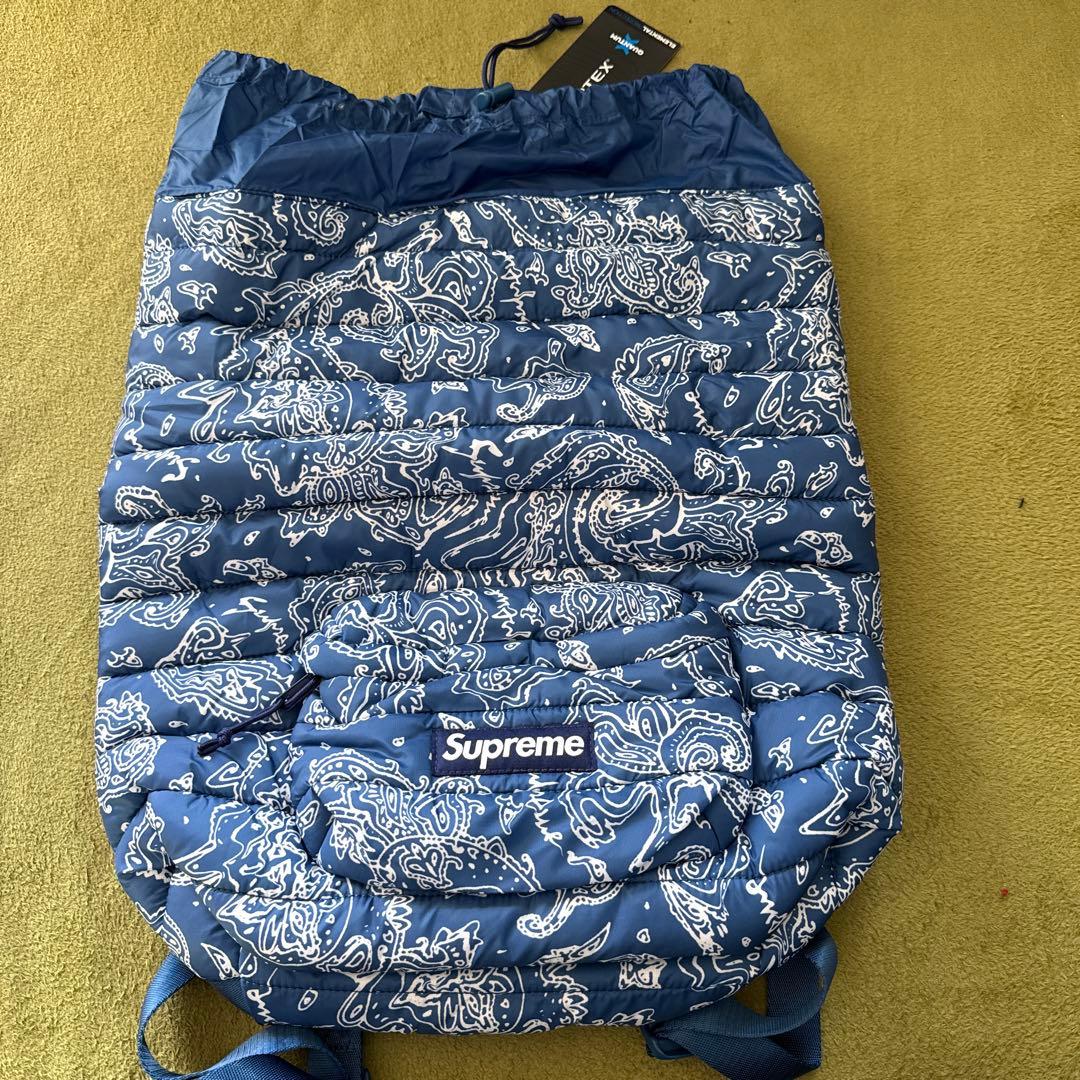Supreme バンダナ柄 リュックブルー未使用新品