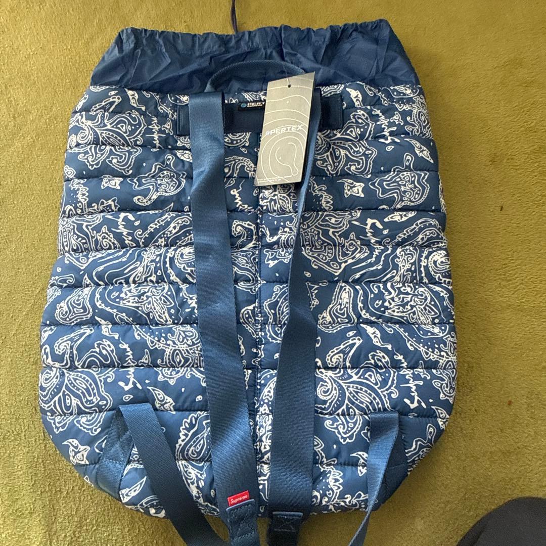 Supreme バンダナ柄 リュックブルー未使用新品
