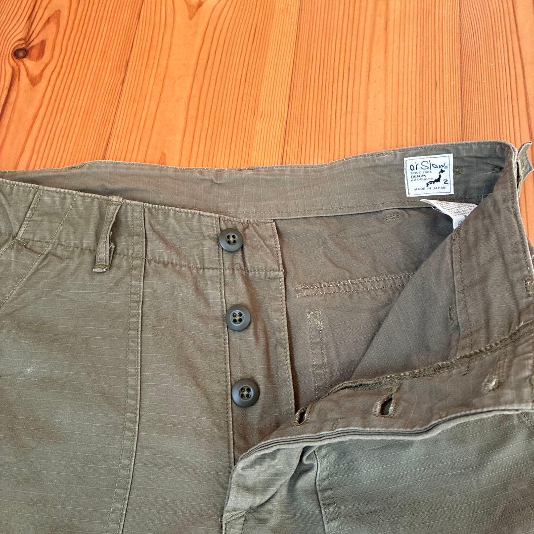 S*S様 orSlow オアスロウ リップストップ ベイカーパンツ ファティーグ