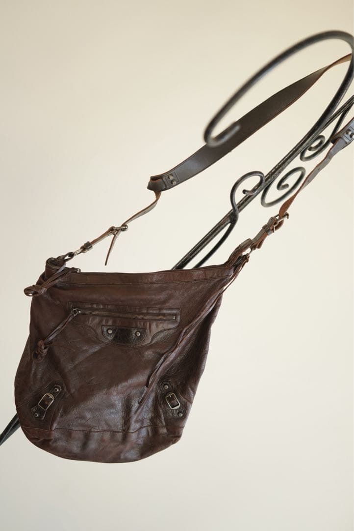 BALENCIAGA THE DAY レザー ショルダーバッグ city