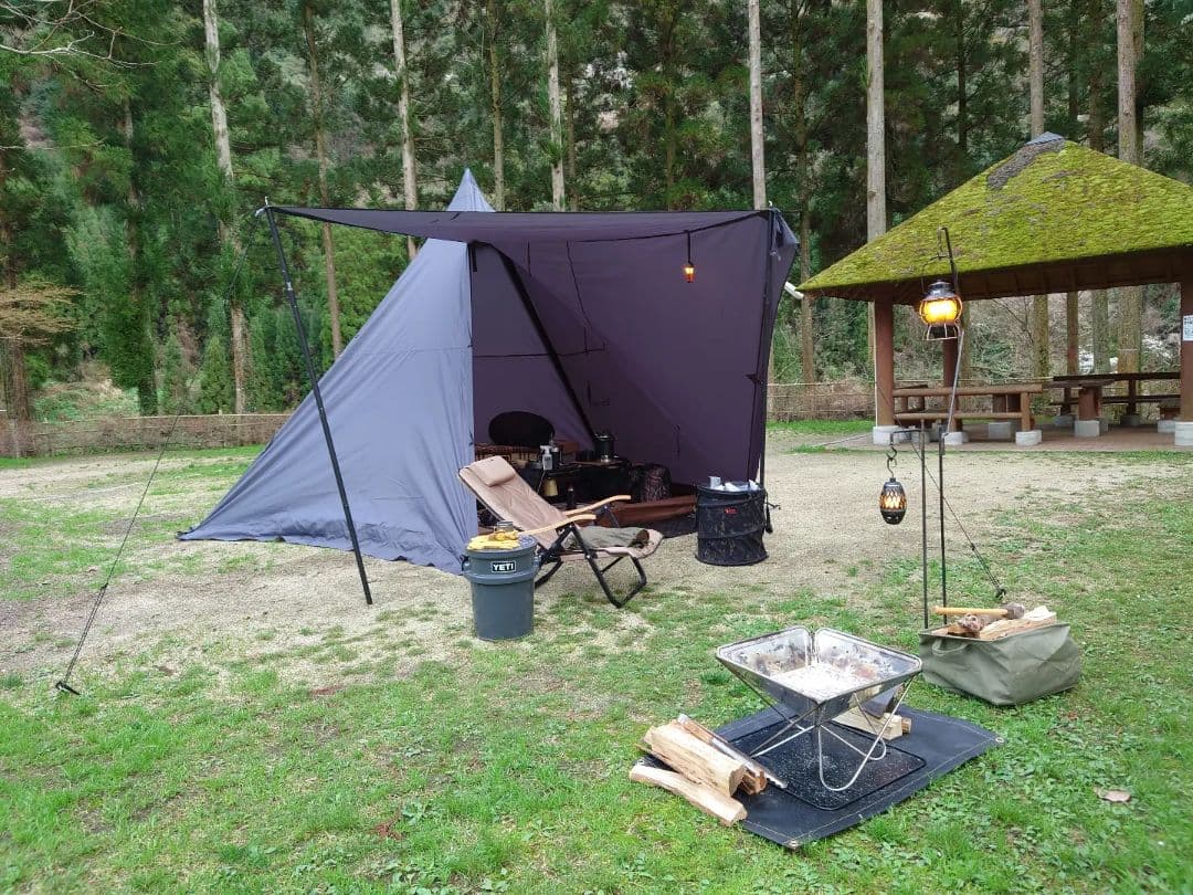 テンマク　サーカスstブラック＆フロントフラップ