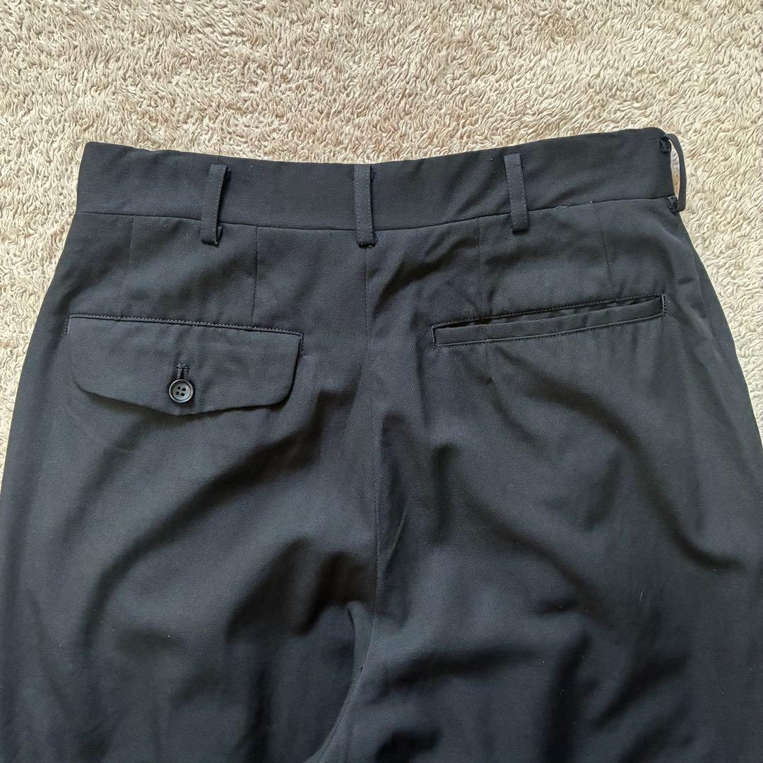 90's コムデギャルソンオム 2タック ウールスラックス 田中オム ブラックS