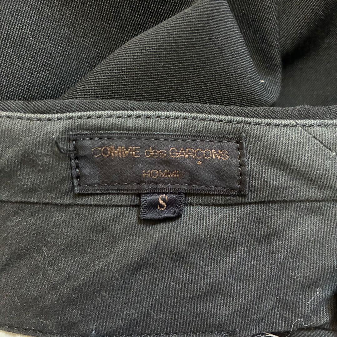 90's コムデギャルソンオム 2タック ウールスラックス 田中オム ブラックS