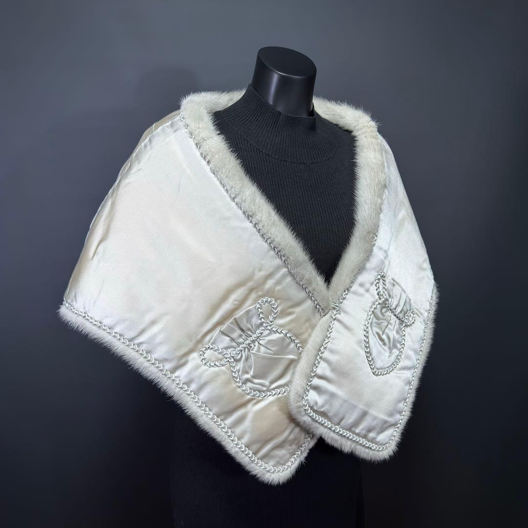 【最高級】SAGA MINK  サガミンク ファーショール サファイア