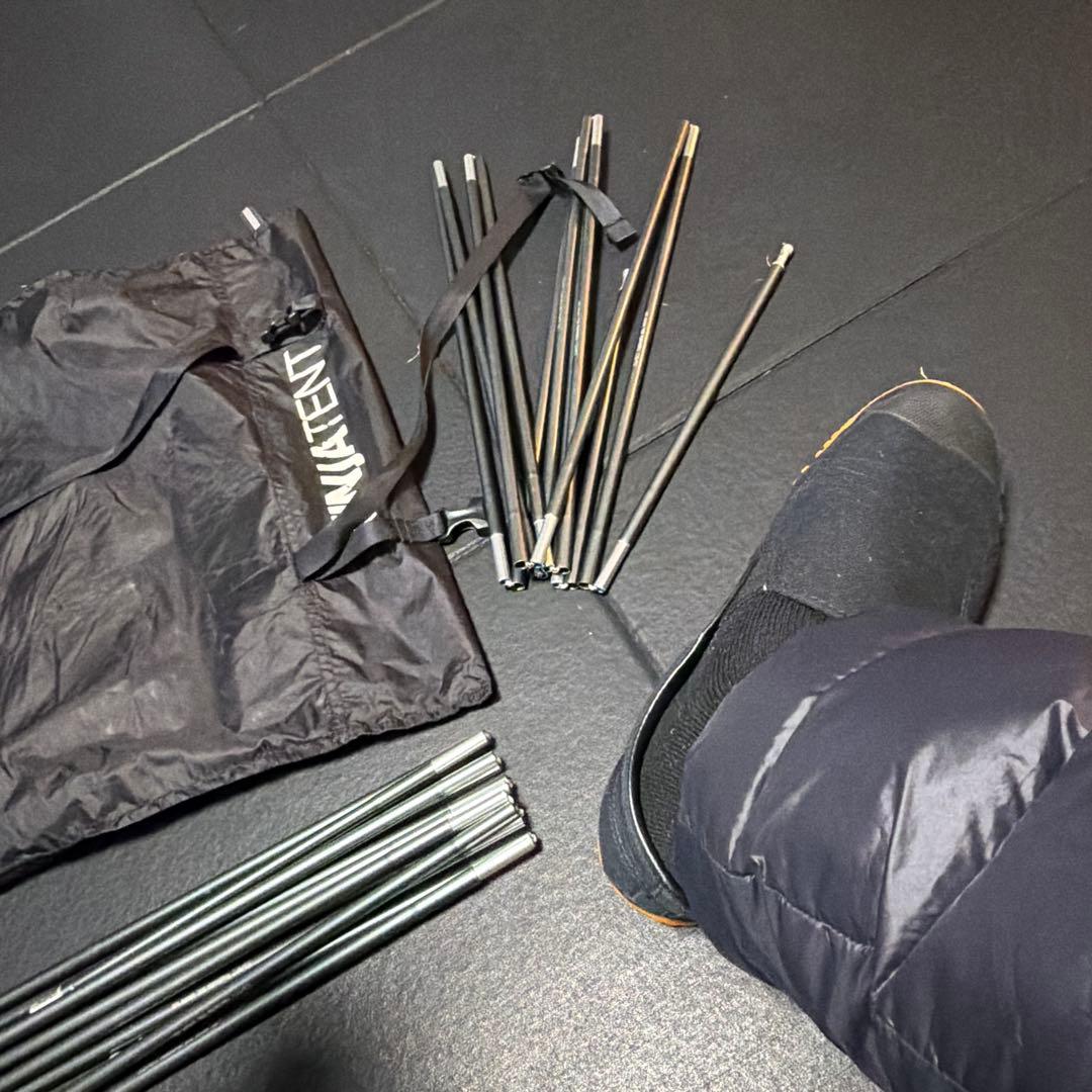 軽量テントフライ グレー ブラック　Ninja tent　ニンジャテント