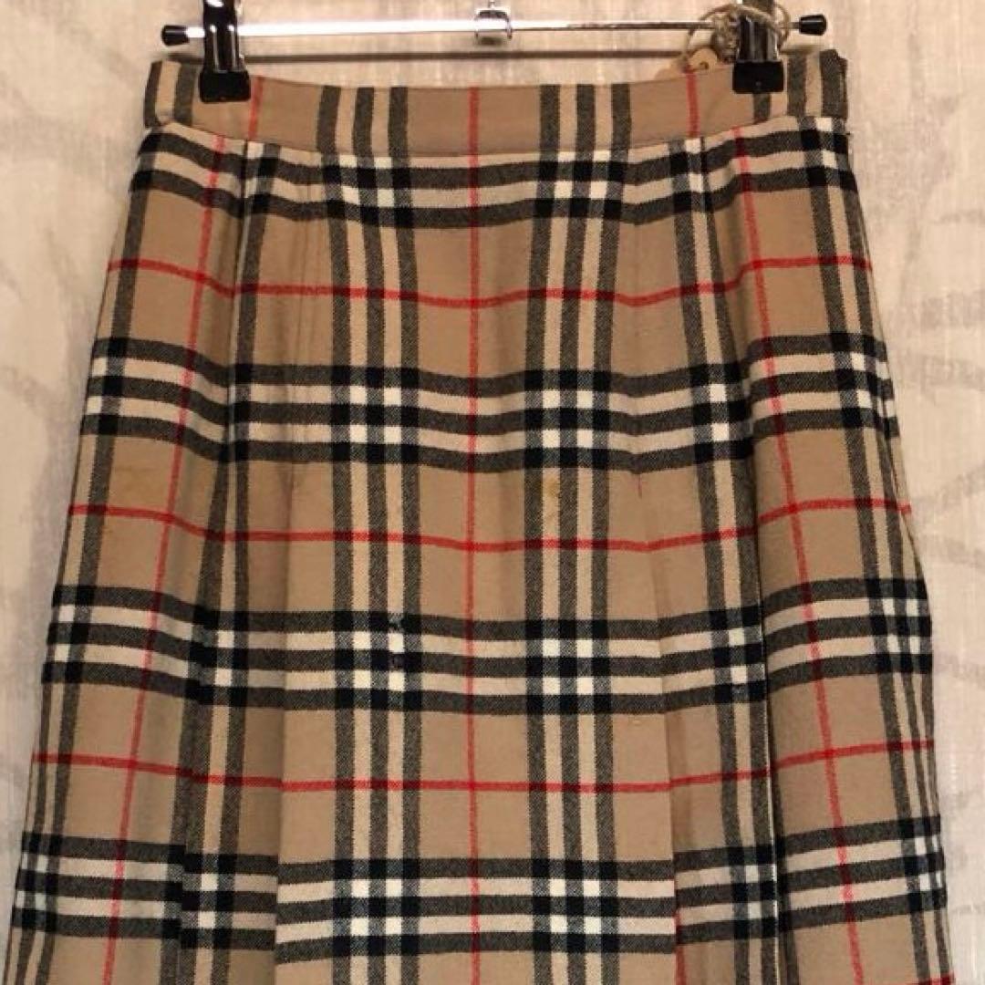 バーバリーズ　BURBERRY 90s ノバチェック柄 プリーツスカート　 R