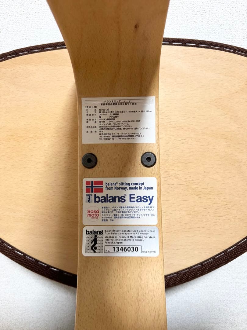 バランスイージー サカモトハウス 通常フレーム バランスチェア 腰痛対策 椅子