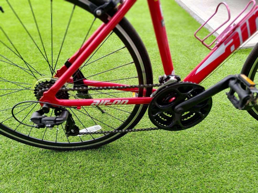 AIR ON クロスバイク レッド小さめサイズ