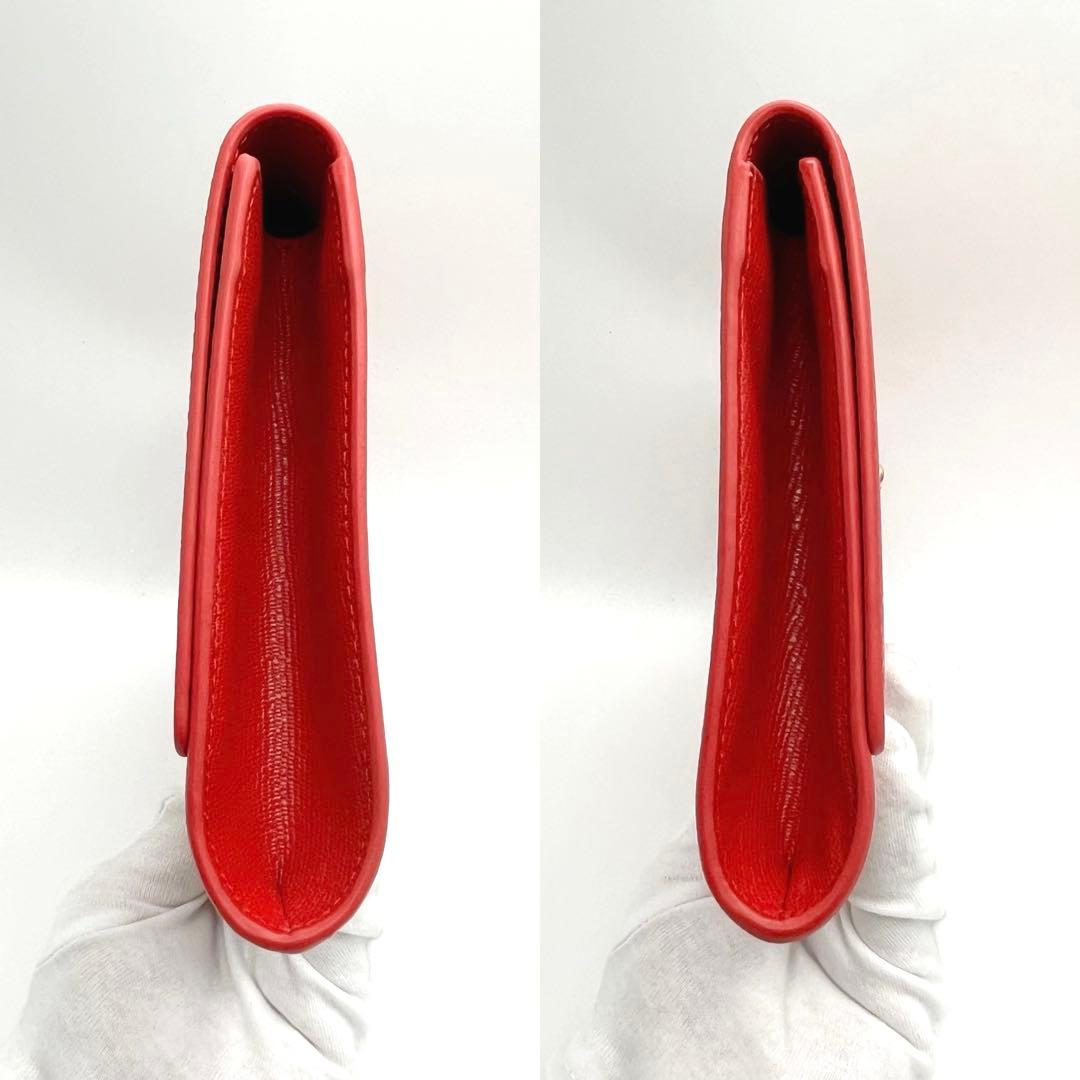 【希少】イヴ・サンローラン　クラッチバッグ　Yライン レッド　レア