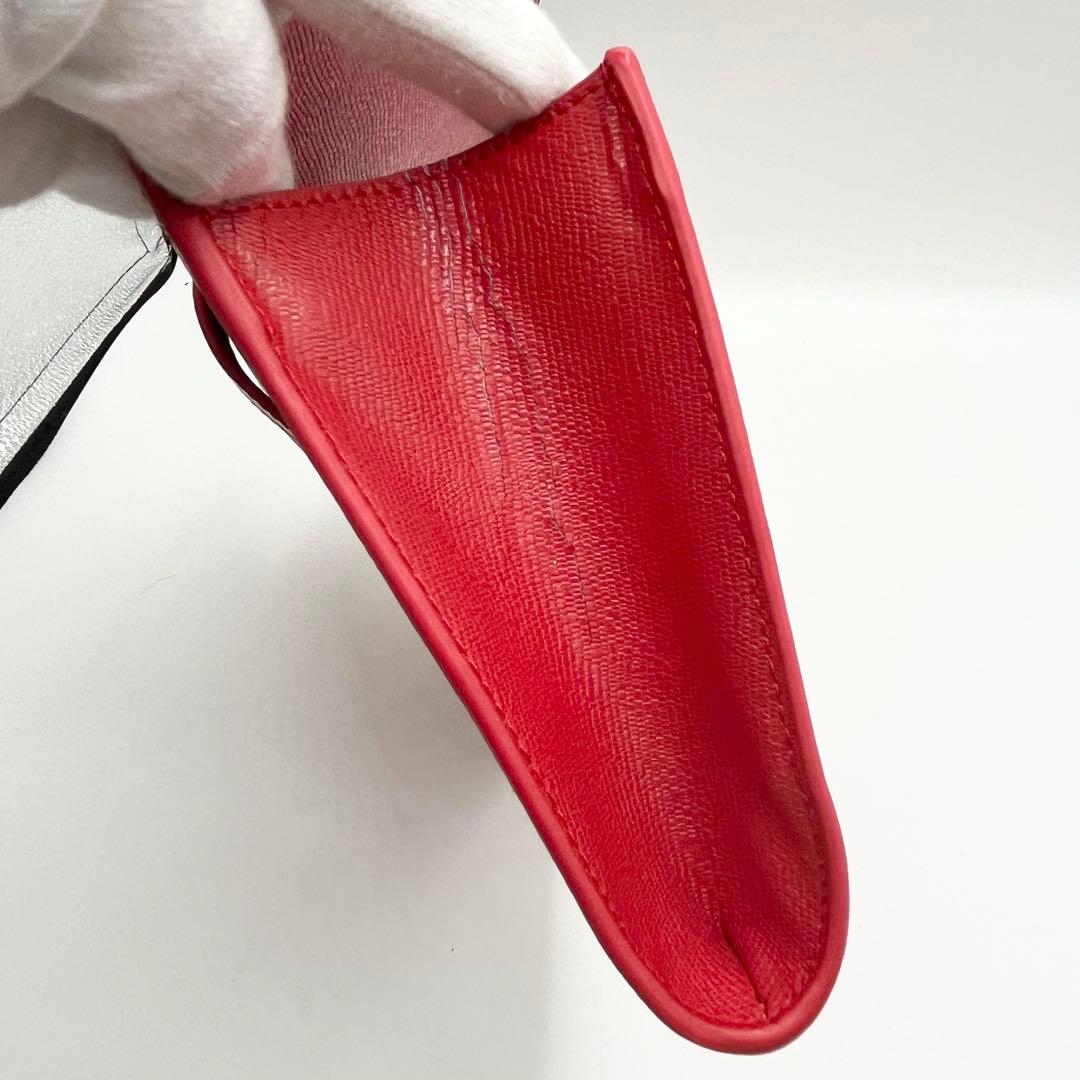 【希少】イヴ・サンローラン　クラッチバッグ　Yライン レッド　レア